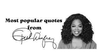 Oprah Winfrey - TURN PAIN INTO POWER - Great Inspirational