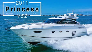 Beautiful Yacht - Princess V52 - Sarasota Florida Drone Yacht Video - "Ten Bones"