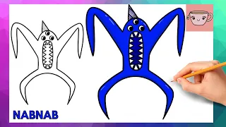 How To Draw NabNab (The Twisted One) - Garten of Banban Chapter 2 | Step By Step Drawing Tutorial