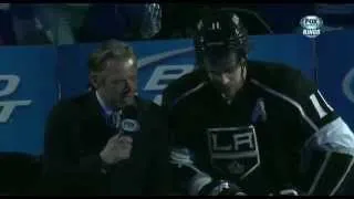 Vancouver Canucks @ Los Angeles Kings Shootout + Kopitar interview - 1/28/2013 - 2:3