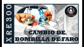 ¿Cambiar bombilla del faro o farola? (XRE300)