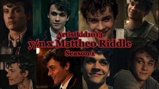 y/n x Mattheo Riddle Season 1 #mattheoriddle #dracomalfoy #theodorenott #tomriddle #lorenzoberkshire