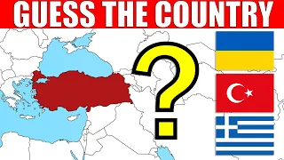 Guess The Country on The Map – EASY LEVEL  | Geography Quiz Challenge