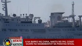 SONA: 6 na barko ng China, nakita ng Phl Coast Guard na nagbabantay sa Panatag Shoal