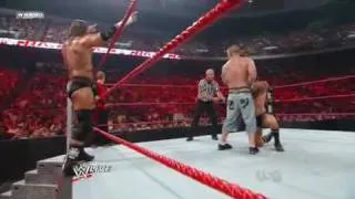 Triple H,John Cena Seth Green vs Legacy WWE