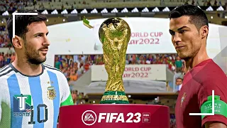 Ultimate Showdown: Messi vs. Ronaldo Clash in FIFA 23 World Cup Dream Match! 🌍⚽