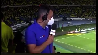 Galvão Bueno chamando Neymar de idiota ao vivo