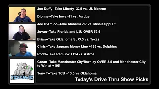 Friday Live Drive Thru - Sports Betting Picks 10/15/21 – MLB, CFB, NFL & Soccer Picks - Sports Be…