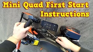Quad 50cc  First Start Instructions - Pocket Quad 50cc ATV Cobra 2 from Nitro Motors