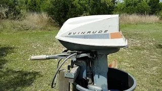 1968 Evinrude 18HP Carburetor Adjustment Fastwin Outboard Motor 18802E