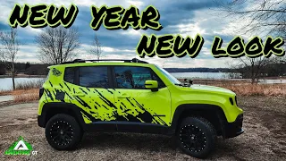 Mud Splash Vinyl Decal For The Jeep Renegade (Install)