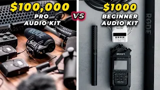 $100,000 Pro Audio Kit vs $1,000 Beginner Audio Kit