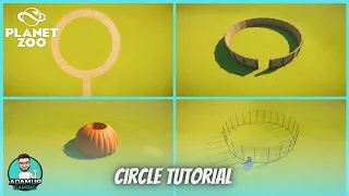 Planet Zoo Tutorial: Circle Paths, Buildings And Habitats | Step By Step Guide/Tips