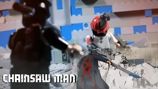 Lego Chainsaw Man Denji vs Katana Man Stop-Motion