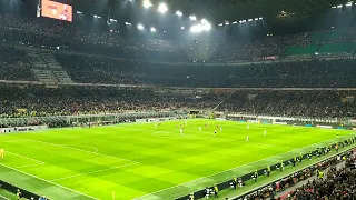 Il Boato di San Siro al goal di Giroud [Milan-Slavia praga]