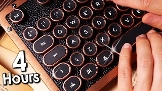 [4 Hours ASMR] Most Satisfying Keyboard Typing Sounds