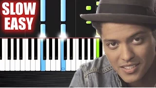 Bruno Mars - Just The Way You Are - SLOW EASY Piano Tutorial by PlutaX