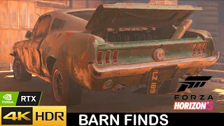 Forza Horizon 5 : Barn Finds Legendary Mustang GT 2+2 Fastback 1968 | 4k 60fps HDR Gameplay