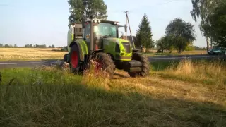 Słoma 2015  Claas Arion 610c / Claas Variant 380/Prasowanie słomy / Zetor 9540