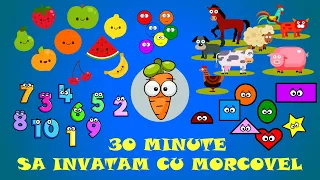 30 Minute Sa invatam cu Morcovel (Numerele, Culorile, Formele, Alfabetul, Lunile, Zilele...)