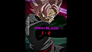 Goku Black vs Saitama #shorts #shortvideo #anime #saitama #gokublack