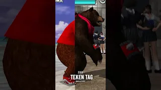 Kuma Tekken 1 to Tekken 8 Comparison