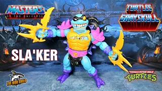 MOTU Origins Turtles of Grayskull SLA'KER Figure Review!