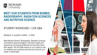 Meet our students from Biomed, Radiography, Radiation Sciences and Nutrition Science
