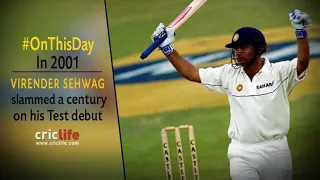 Virendra sehwag debut 1st test century