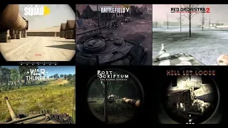 [TANK REALISM COMPARISON] Battlefield 5 vs Warthunder vs Hell Let Loose vs PS vs RO 2 vs SQUAD