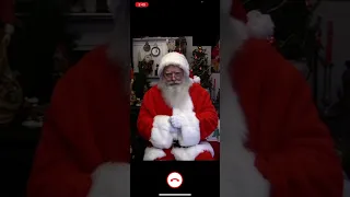 FACETIMING SANTA ON CHRISTMAS!!!