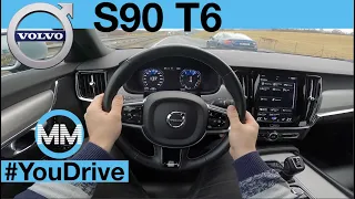 Volvo S90 T6 (228 kW) POV Test Drive + Acceleration 0-200 km/h