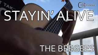 Stayin Alive - The Beegees - Acoustic Fingerstyle Guitar