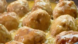 Albondigas de carne en salsa española ¡Receta DELICIOSA de MI ABUELA!