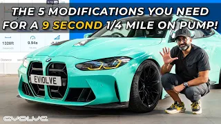 These 5 mods are all you need for a 9s 1/4 Mile G8x M3/M4 on pump fuel - Evolve Stage 2+ Package