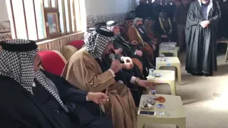 فصل عشيرة الرويشد مع السواعد بحضور الشيخ سعد كاطع شيخ مشايخ عشيرة الرويشد