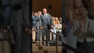 Brendan Fraser in tears during the 6 minute standing ovation for The Whale at the Venice Film Fest.