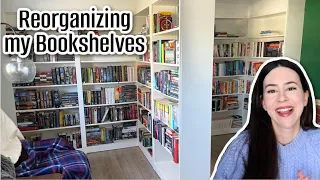 Reorganizing my Bookshelves || May TBR 2024