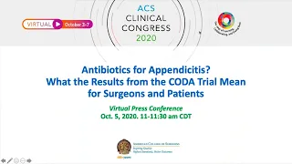 Antibiotics for Appendicitis? First results of ongoing CODA trial