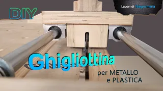 GHIGLIOTTINA fatta di sega circolare e compensato. Con le tue mani. DIY