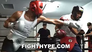 LEAKED DEVIN HANEY SPARRING GERVONTA DAVIS OPPONENT; HECTOR LUIS GARCIA GETTING TAGGED & TOUCHED