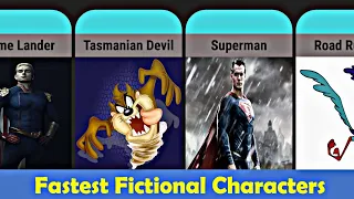 Fastest Fictional Characters | Comparison