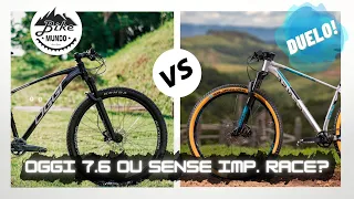 NOVA OGGI 7.6 OU SENSE IMPACT RACE? Qual MELHOR Opção? - [Duelo] - Bike Mundo