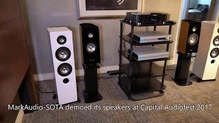 MarkAudio-SOTA Cesti T Tower Speakers at Capital Audiofest 2017