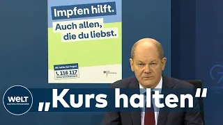 BUND-LÄNDER-TREFFEN: Bundeskanzler Olaf Scholz – "Jetzt gilt Kurs halten"