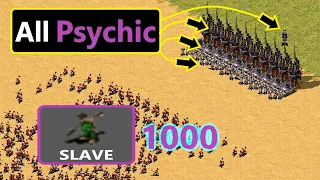All Psychic Defense vs 1k Slaves - Red Alert 2