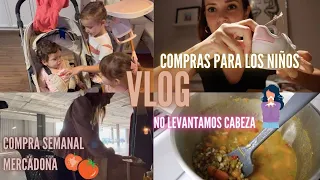 No LEVANTAMOS CABEZA🤧COMPRA SEMANAL MERCADONA🍎COMPRAS para los NIÑOS👧VLOG