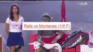 Beautiful HOT GIRL of Rafael NADAL funny moments tennis Rio Open 2014 HD