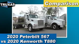 Comparison: 2020 Peterbilt 567 vs 2020 Kenworth T880