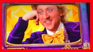 Willy Wonka Slot Machine Bonus Giant Wonka Symbol Spins - Big Win!!!